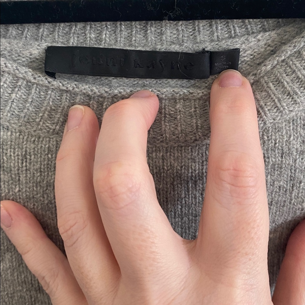 Jenni Kayne Everyday Sweater Light Gray Crew Neck Sweater - Picture 11 of 16